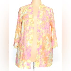 Isaac Mizrahi LIVE tye dye XL/1X cardigan